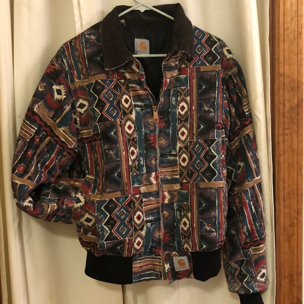 Vintage Aztec Print Carhartt Jacket